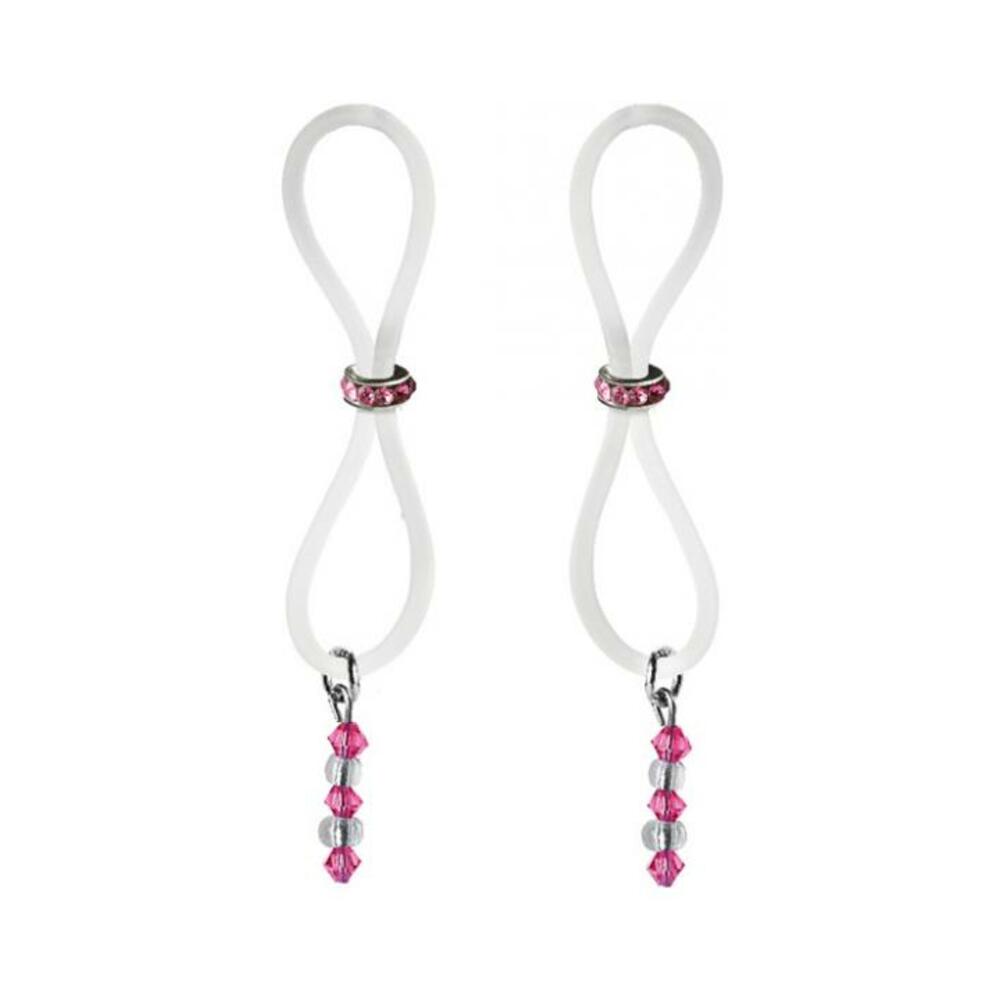 Bijoux De Nip Nipple Halos Pink Gem Slider Pink Clear