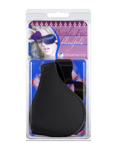 Purple Fur Lined Blindfold