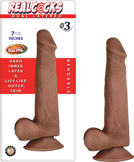 Realcocks Dual Layered #3 - Brown