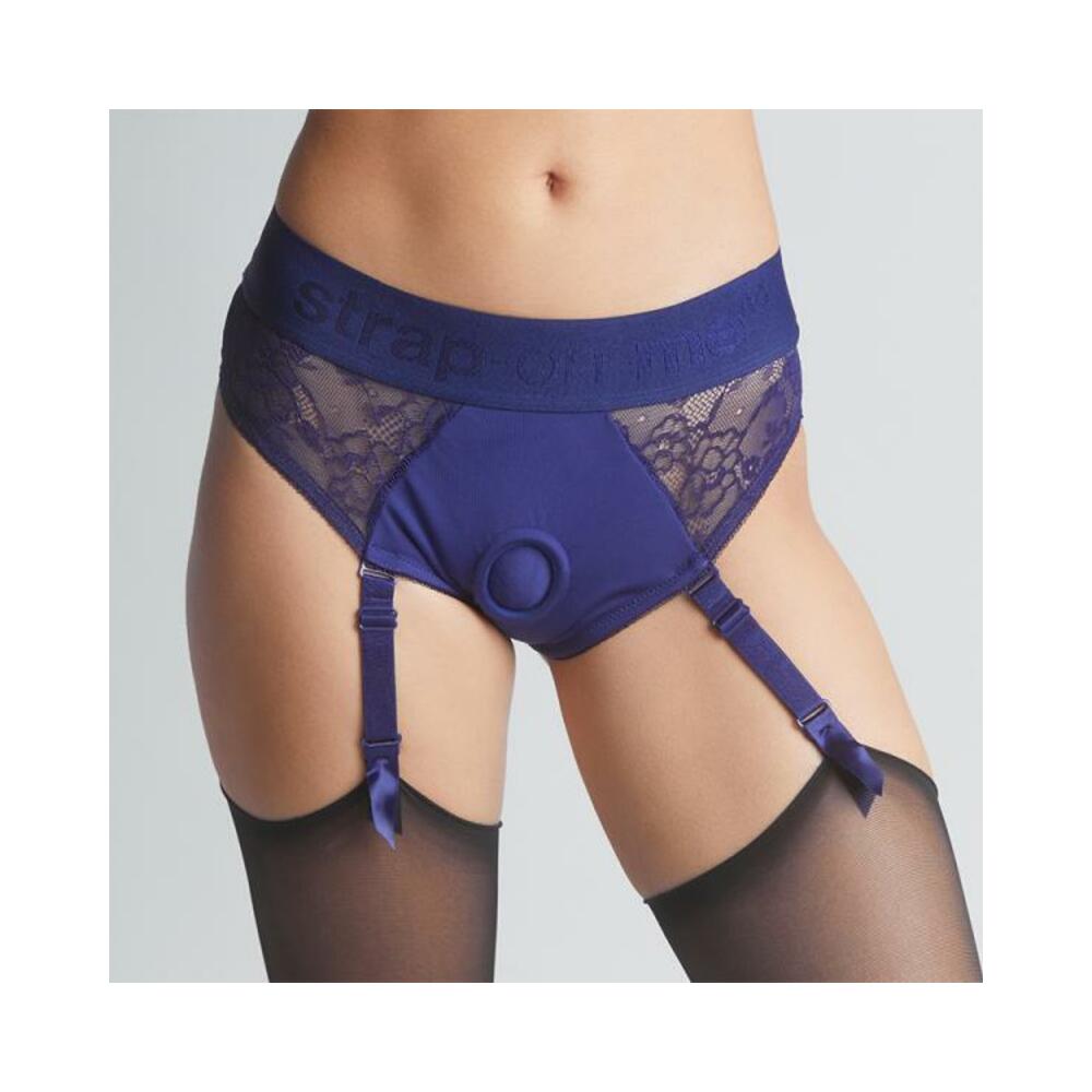 Strap On Me Diva Lingerie Harness Royal Blue Xl