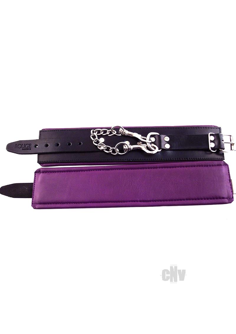 Rouge Padded Ankle Cuff Blk/pur