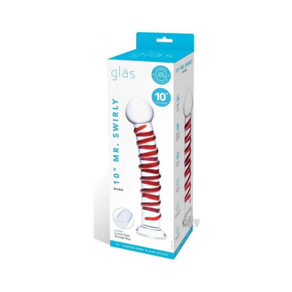 Glas Mr. Swirly Dildo 10 In.