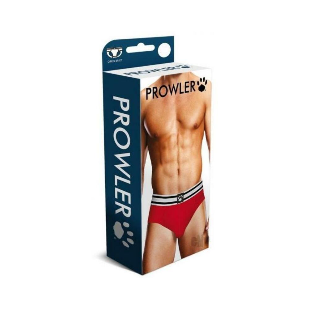 Prowler Red/white Open Brief Sm