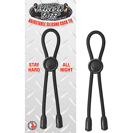 Mack Tuff Adjustable Cock Tie Black