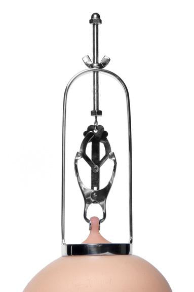 Stainless Steel Clover Clamp Nipple Stretchers Silver