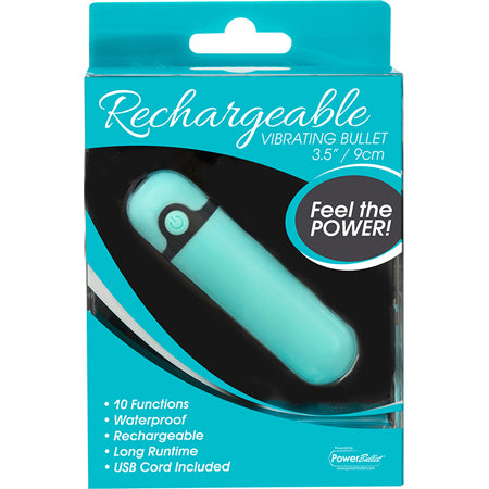 Simple & True Rechargeable Vibrating Bullet - Teal