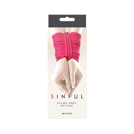 Sinful Nylon Rope Pink 25ft