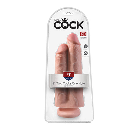 King Cock 9 Two Cocks One Hole - Flesh