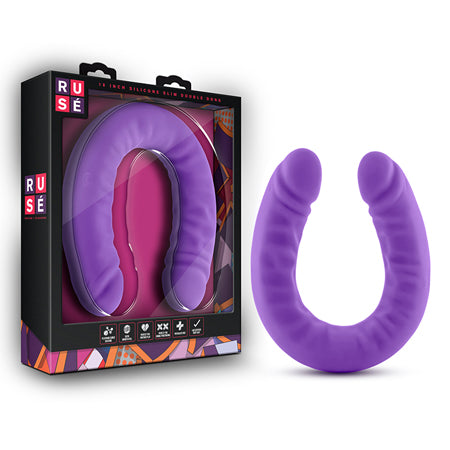 Blush Ruse 18 Slim Double Dong - Purple