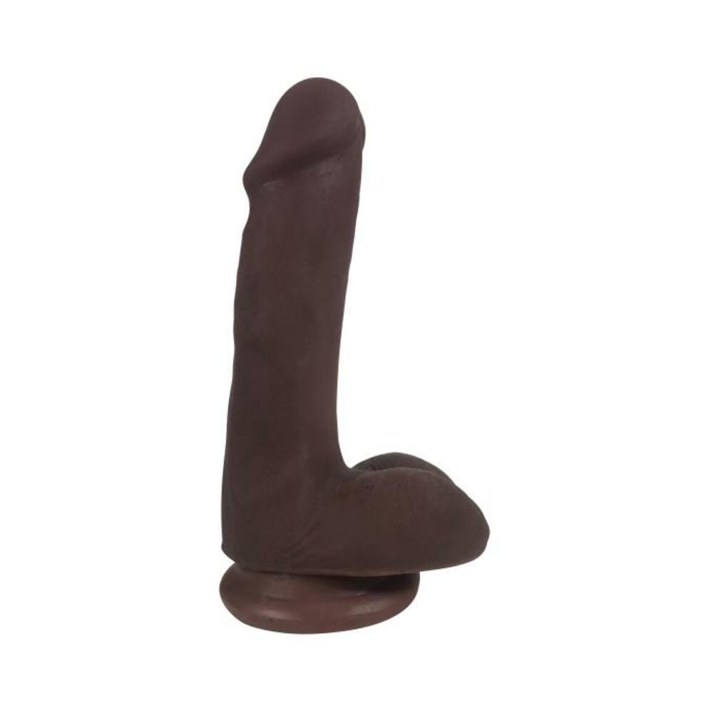 Easy Riders 6" Slim Bioskin Dildo & Balls Chocolate