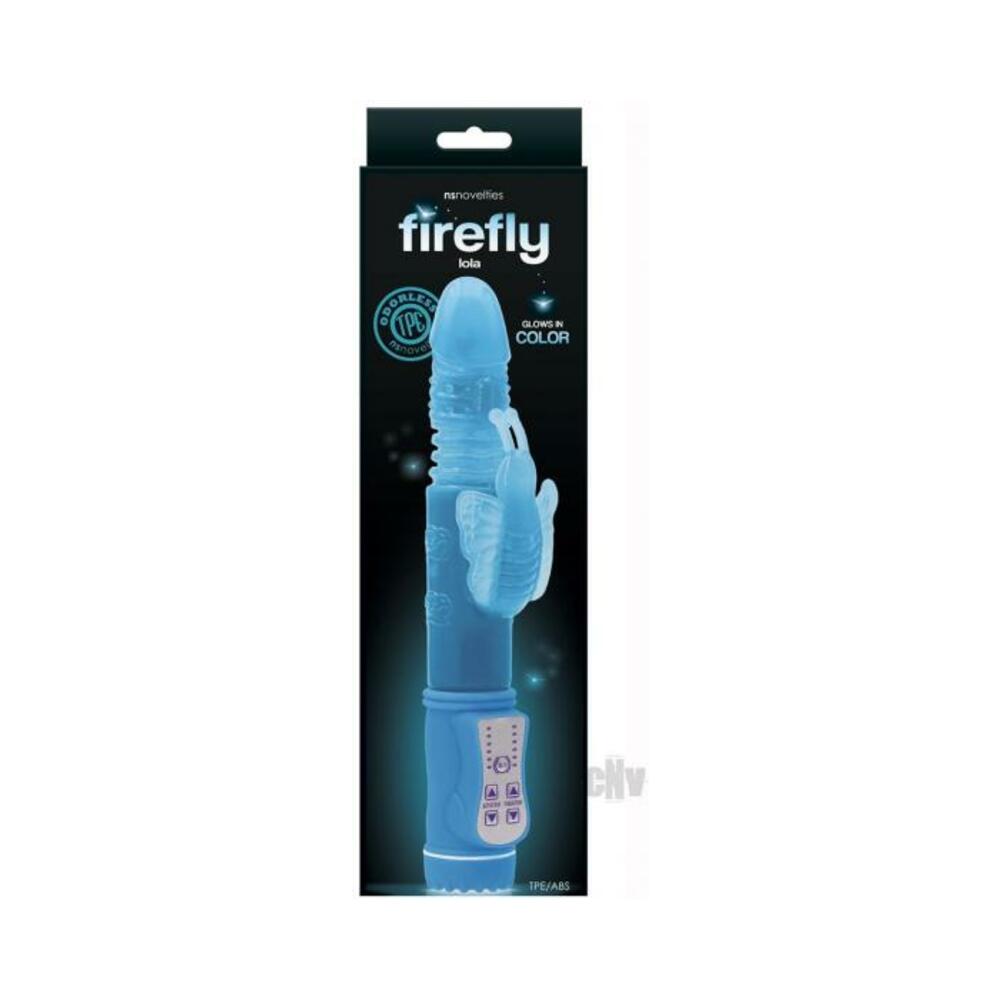 Firefly Lola Thrusting Rabbit Vibrator - Blue