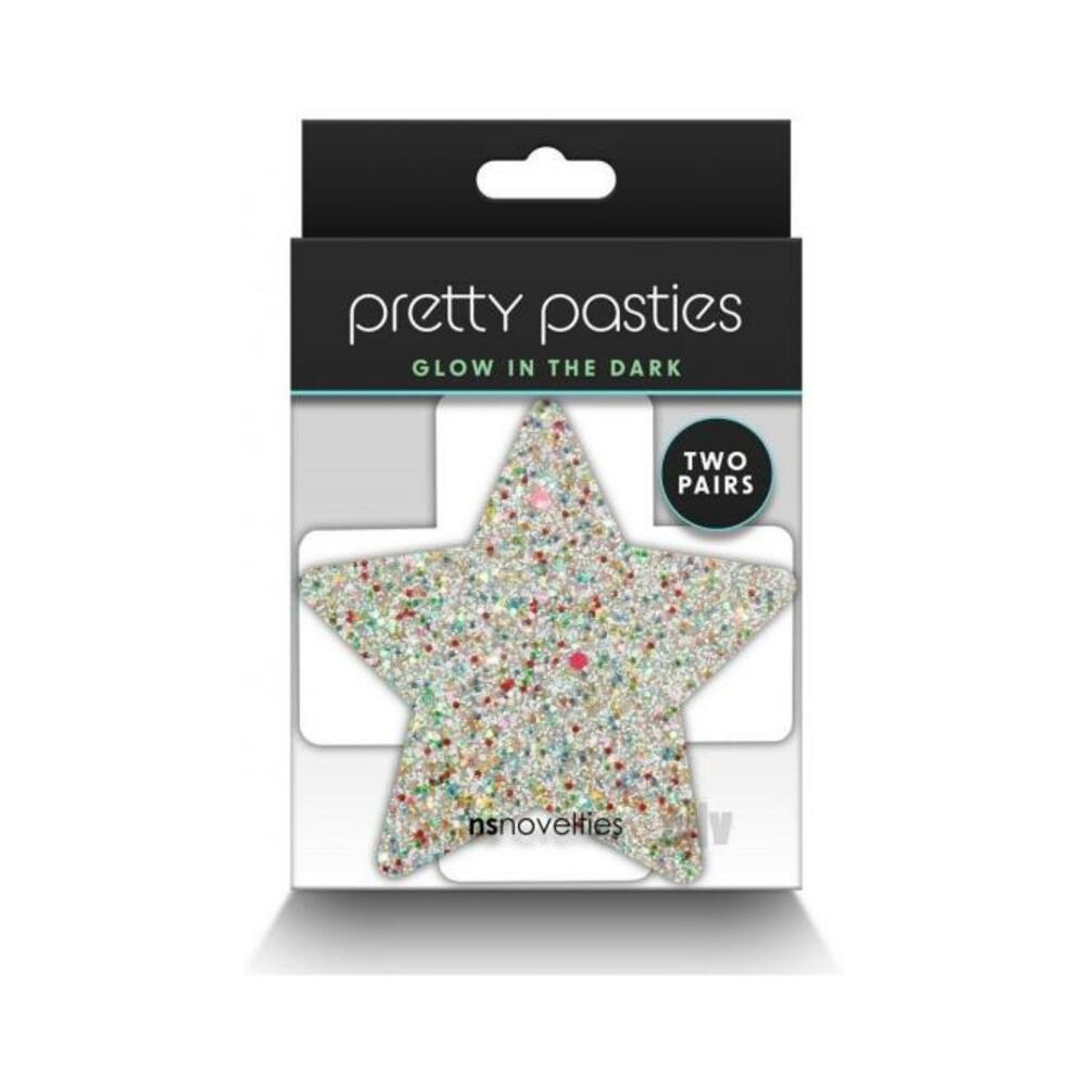 Pretty Pasties Star & Cross Glow 2 Pair