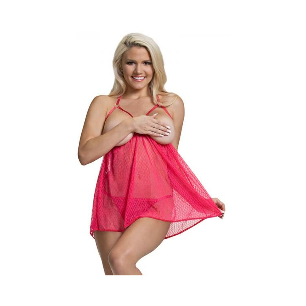 Ms Diamond Girl Cupless Babydoll Set Watermelon Queen