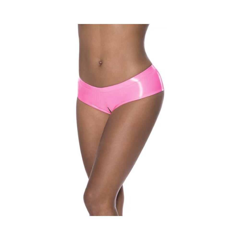 Magic Silk Hard Candy Low Rise Split Crotch Boyshort Pink S/m
