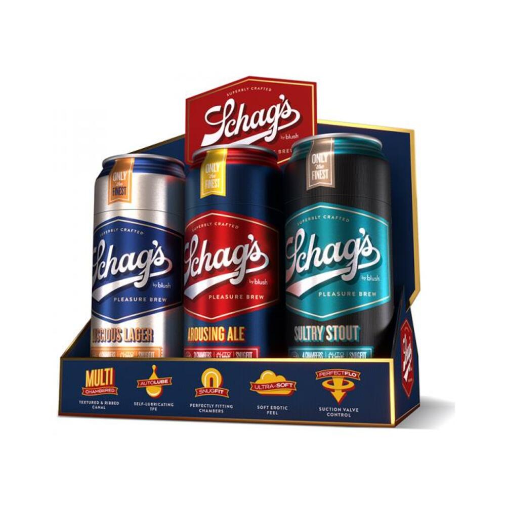 Schag's Beer Can Stroker 6 Pack (2 Of Each Style)