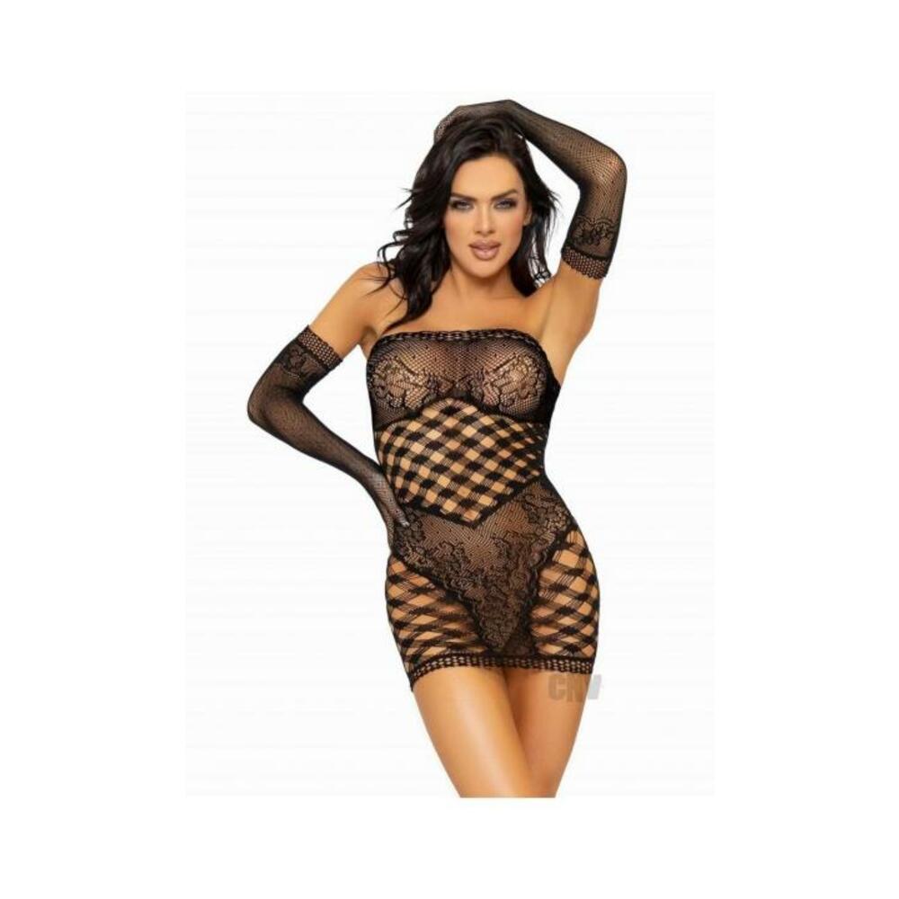 Hardcore Tube Dress Gloves 2pc Os Blk