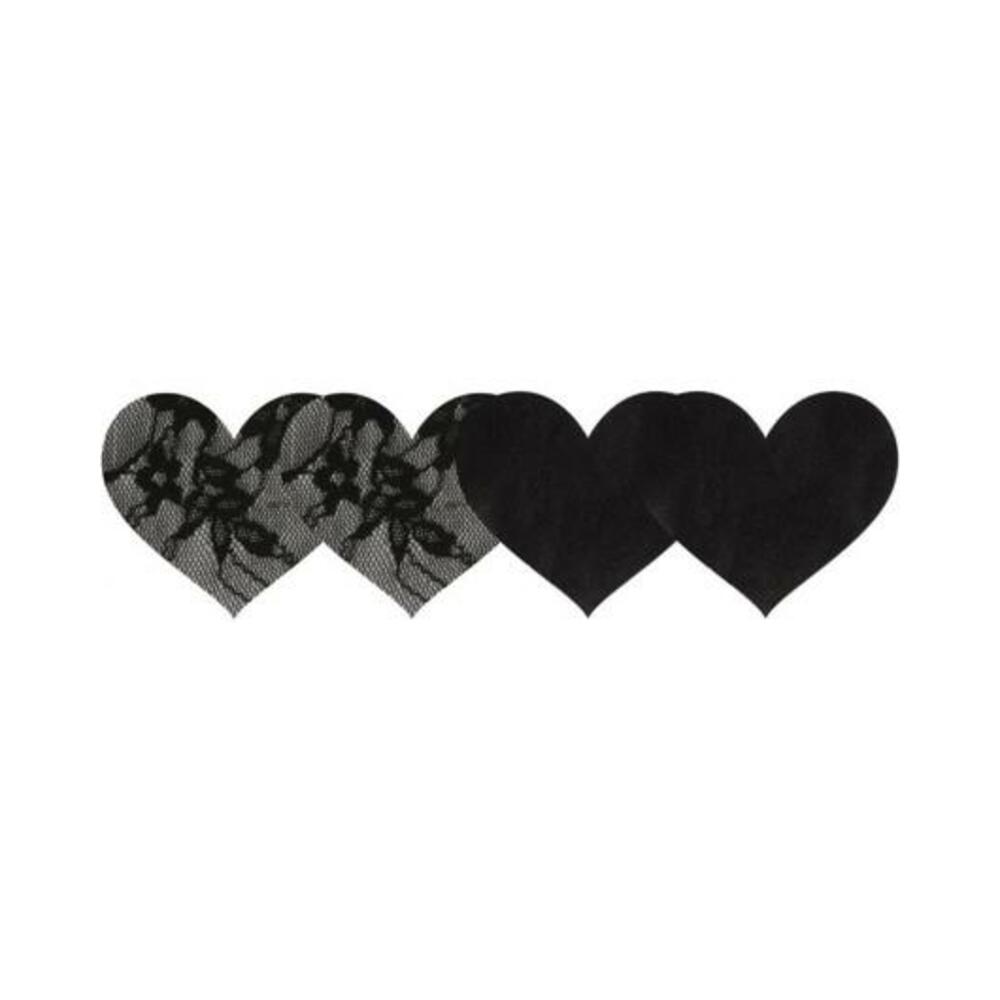 Peekaboo Satin And Lace Hearts