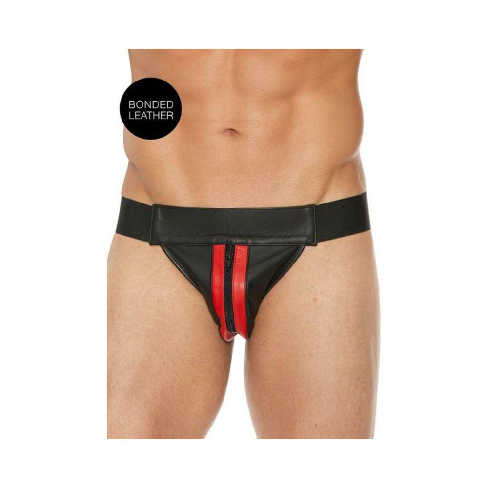 Ouch Jock Front Zip Red S/M