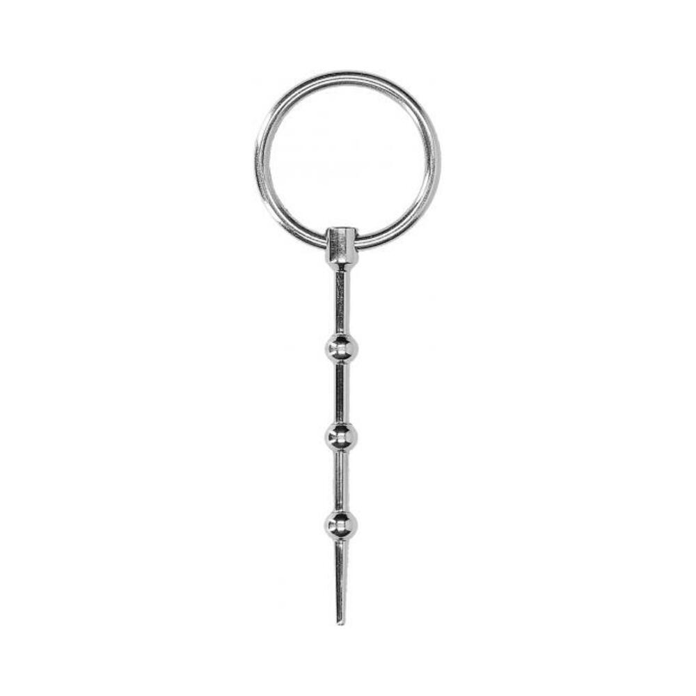 Ouch! Urethral Sounding - Metal Plug - Beaded - 6 Mm