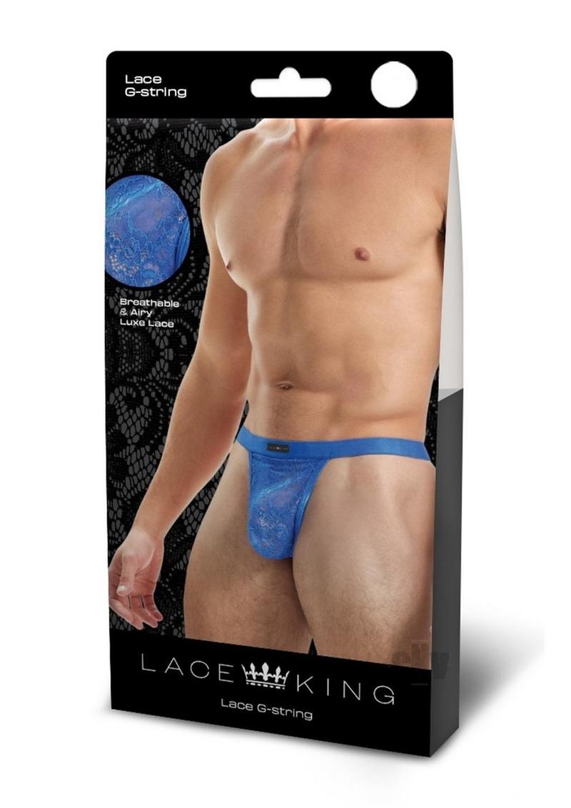 Lace King Lace Gstring L/xl Blu