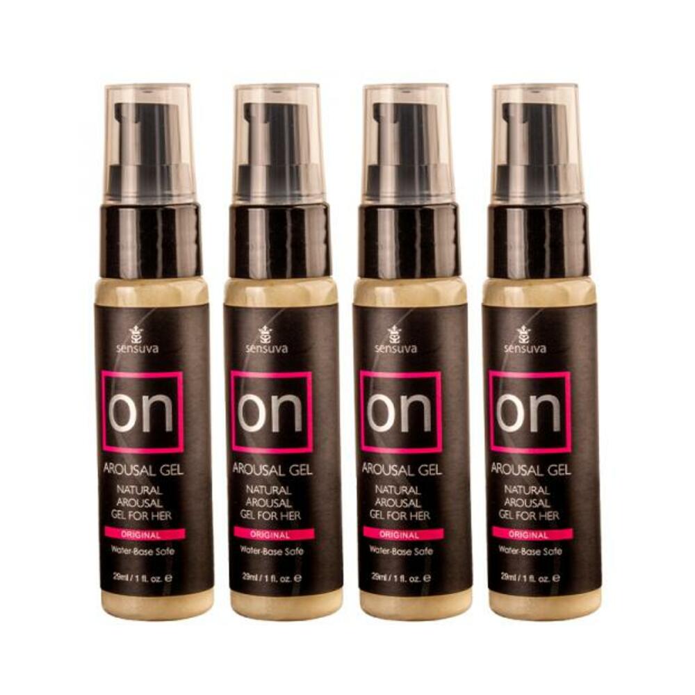 Sensuva Pack Of 4 On Original Arousal Gel 1 Oz. Bottle Plus Vl8tdon Arousal Oil And Gel 8-piece Test