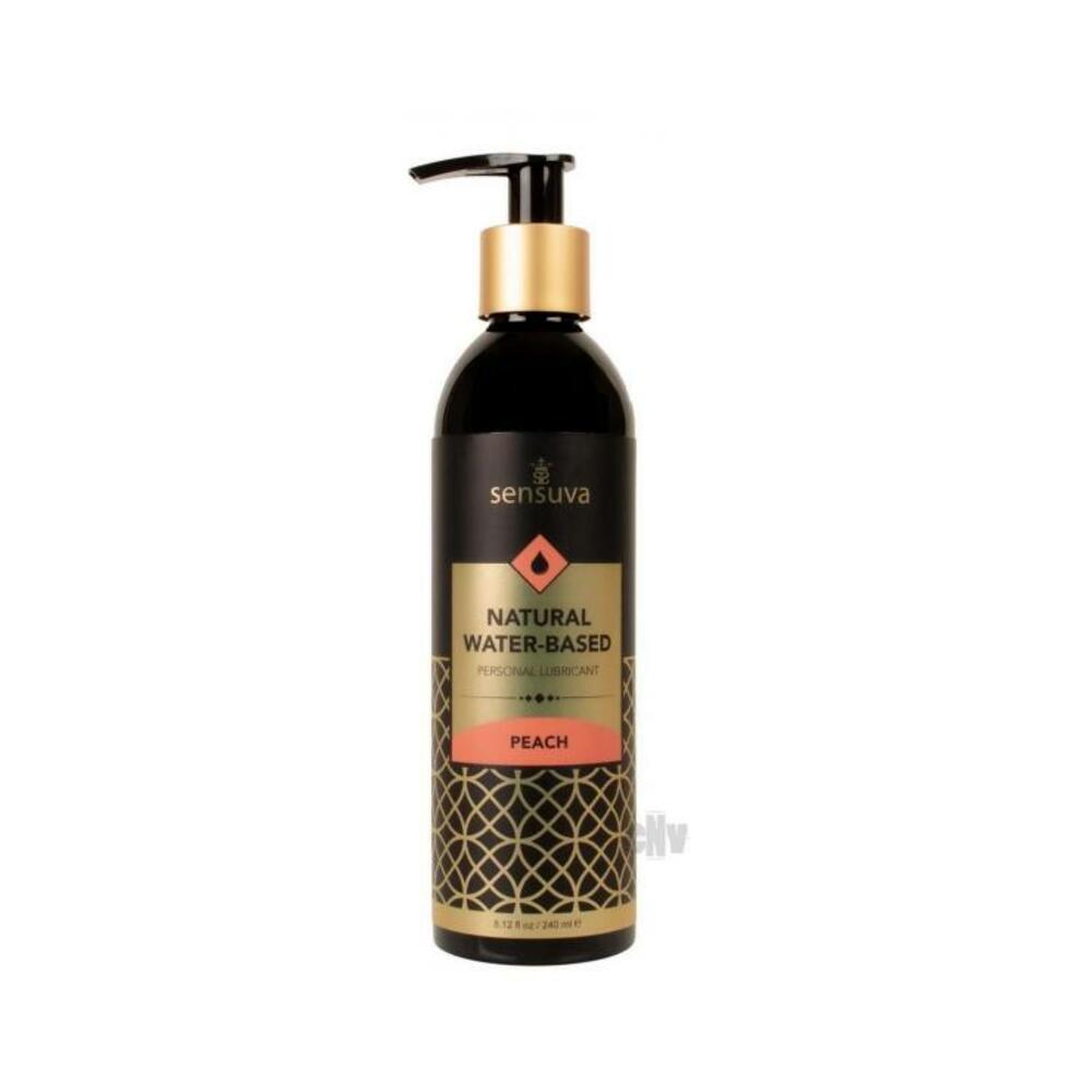 Natural Water Based Lube Peach 8oz