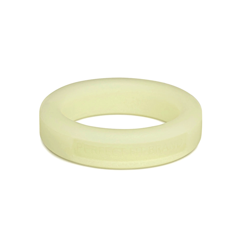 Classic 1.4 (36 mm) Silicone Med. Stretch Penis Ring Glow In The Dark