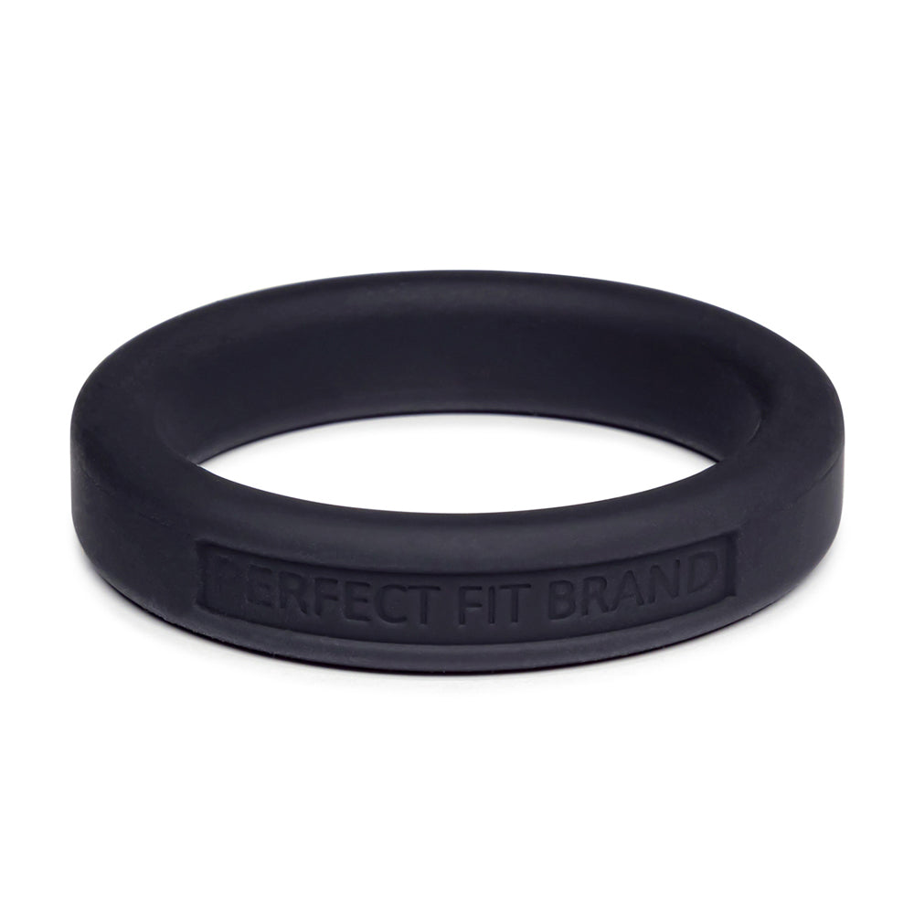 Classic 1.75 (44 mm) Silicone Med. Stretch Penis Ring Black