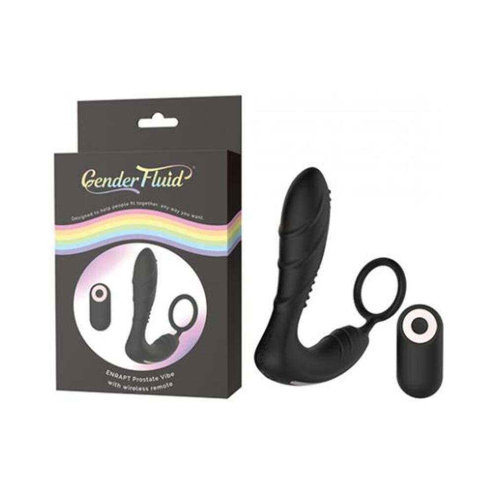 Gender Fluid Enrapt Prostate Vibe W/remote - Black