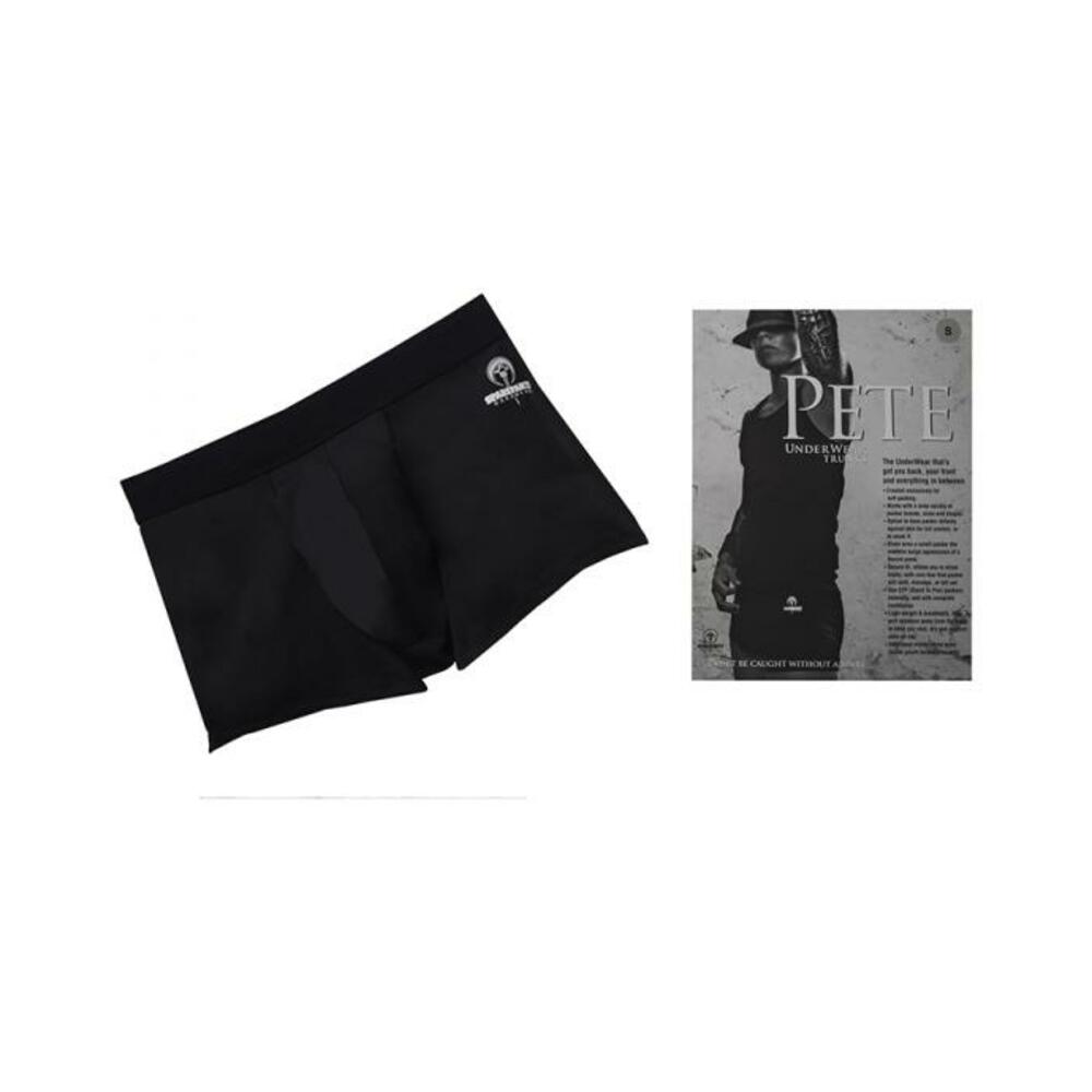 Spareparts Pete Trunks Nylon Packing Underwear Black Size M