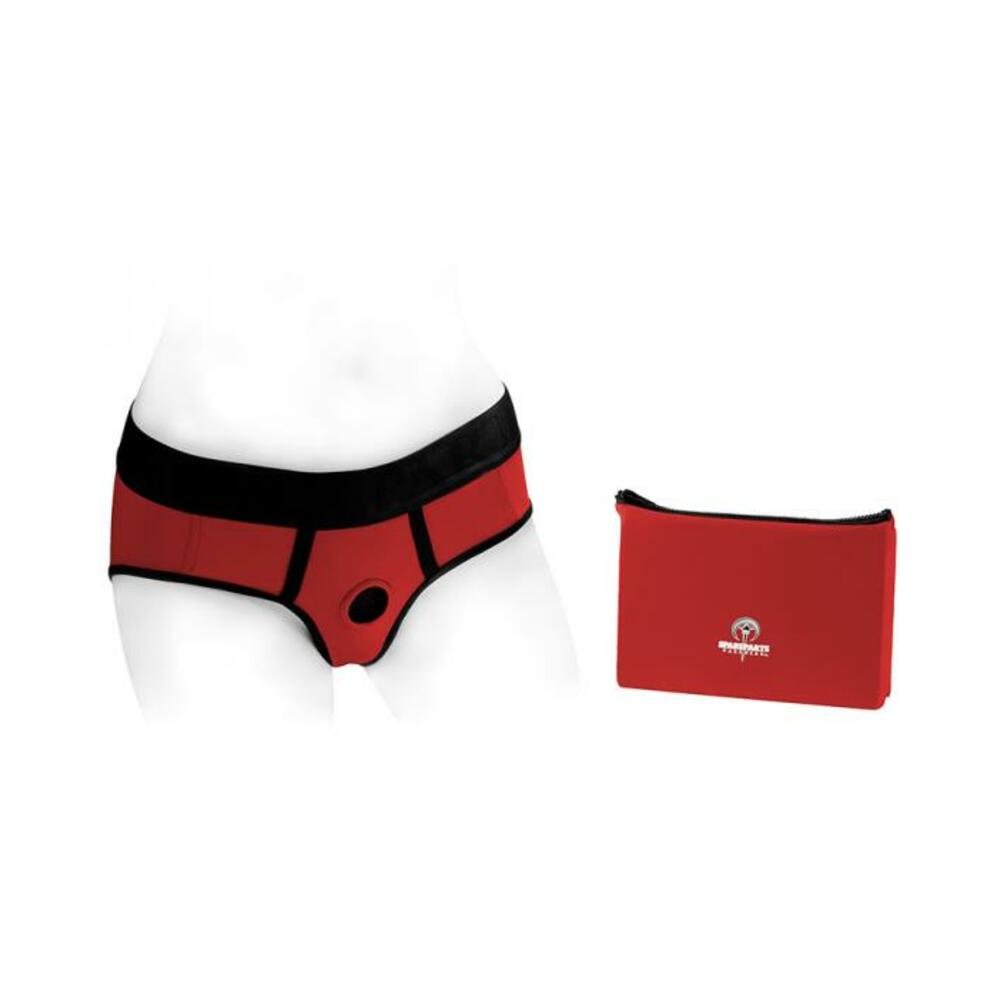 Spareparts Tomboi Nylon Briefs Harness Red/black Size 4xl