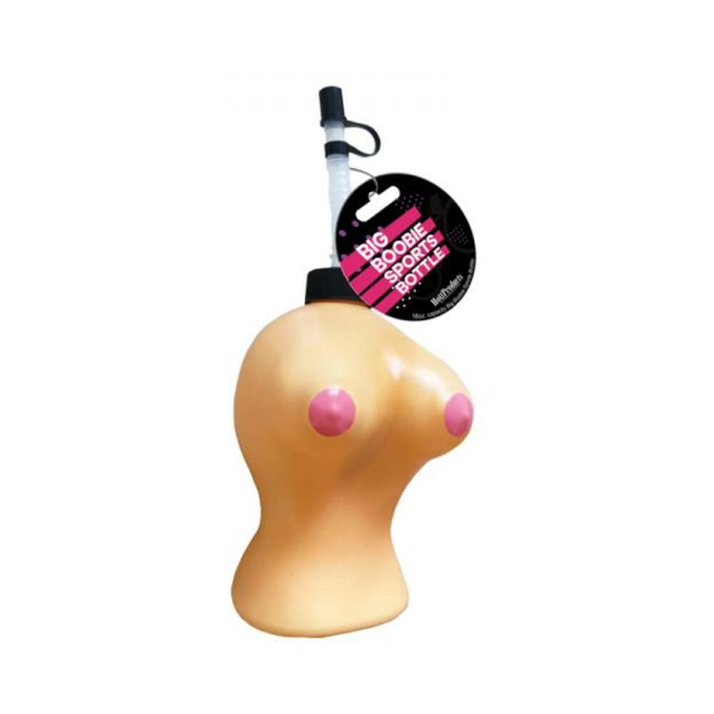 Big Boobie Sports Bottle Beige 16 Oz.