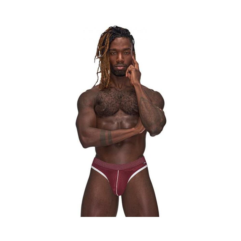 Mp Sport Mesh Sport Thong Burgundy L/xl