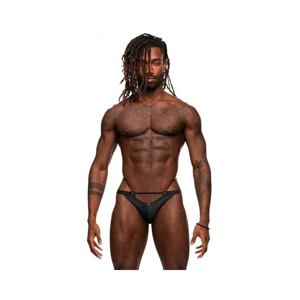 Male Power Magnificence Micro V Thong Black L/xl