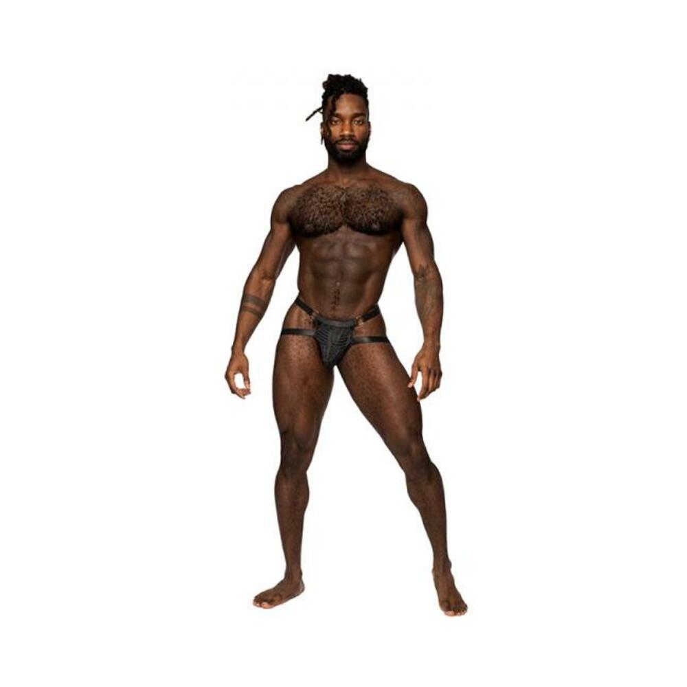 Male Power Rude Awakening Ring Jock Black S/m