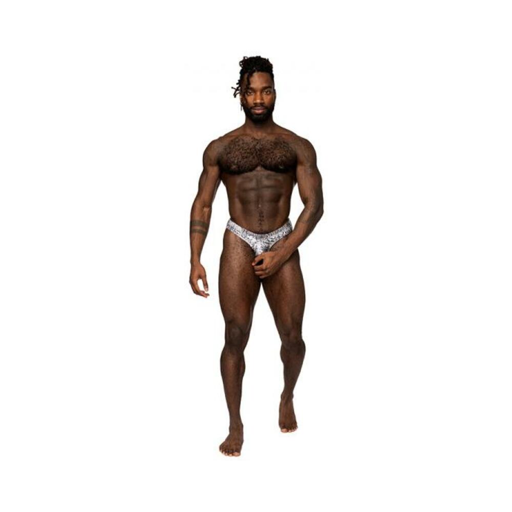 Male Power S'naked Power Sock Silver/black L/xl