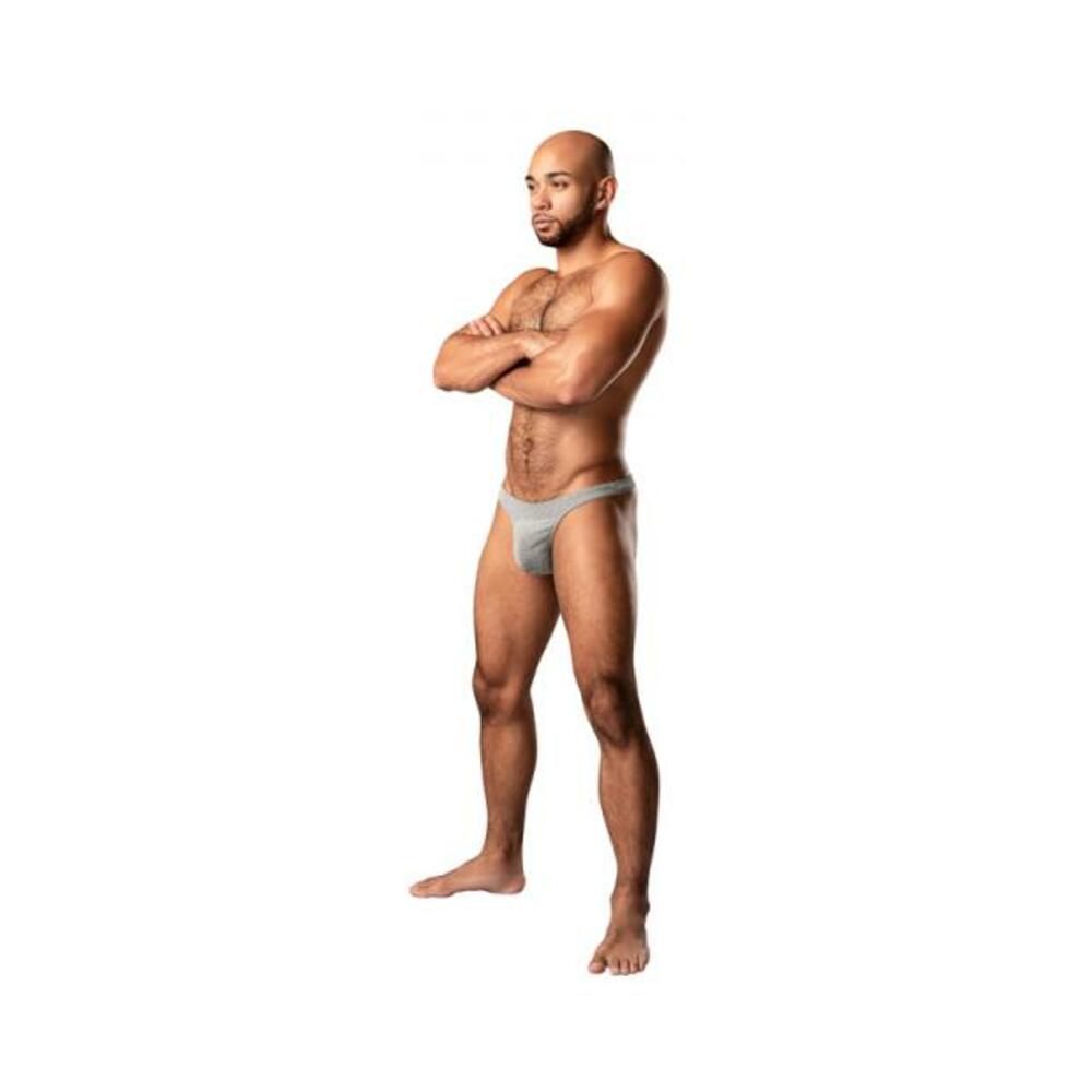 Male Power Labyrinth Bong Thong Grey Weave L/xl