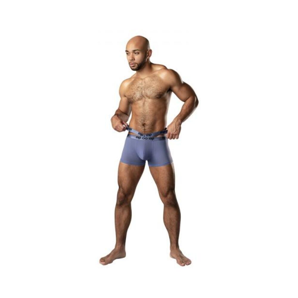 Male Power Infinite Comfort Amplifying Strappy Pouch Short Periwinkle M