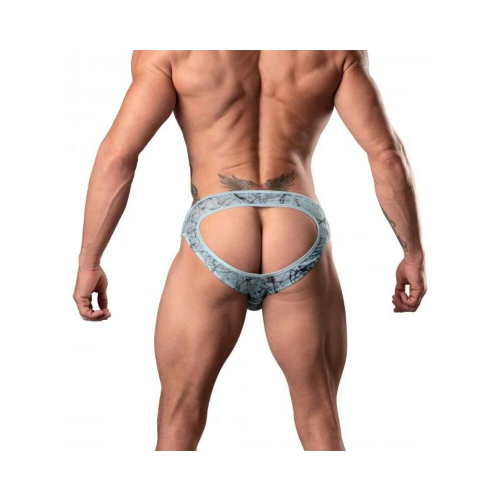 Marble Mesh Moonshine Jock Light Blue L/xl