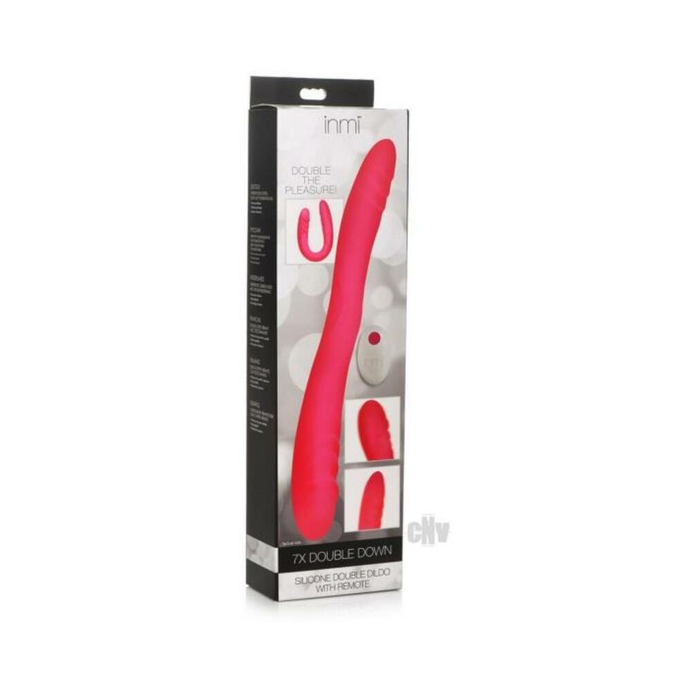 Inmi 7x Double Down Dildo W/remote Pink
