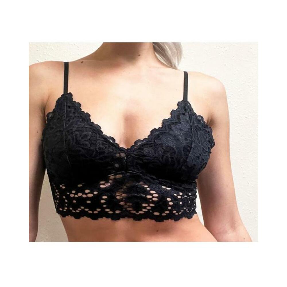 Kixies Lace Bralette Black Large Hanging