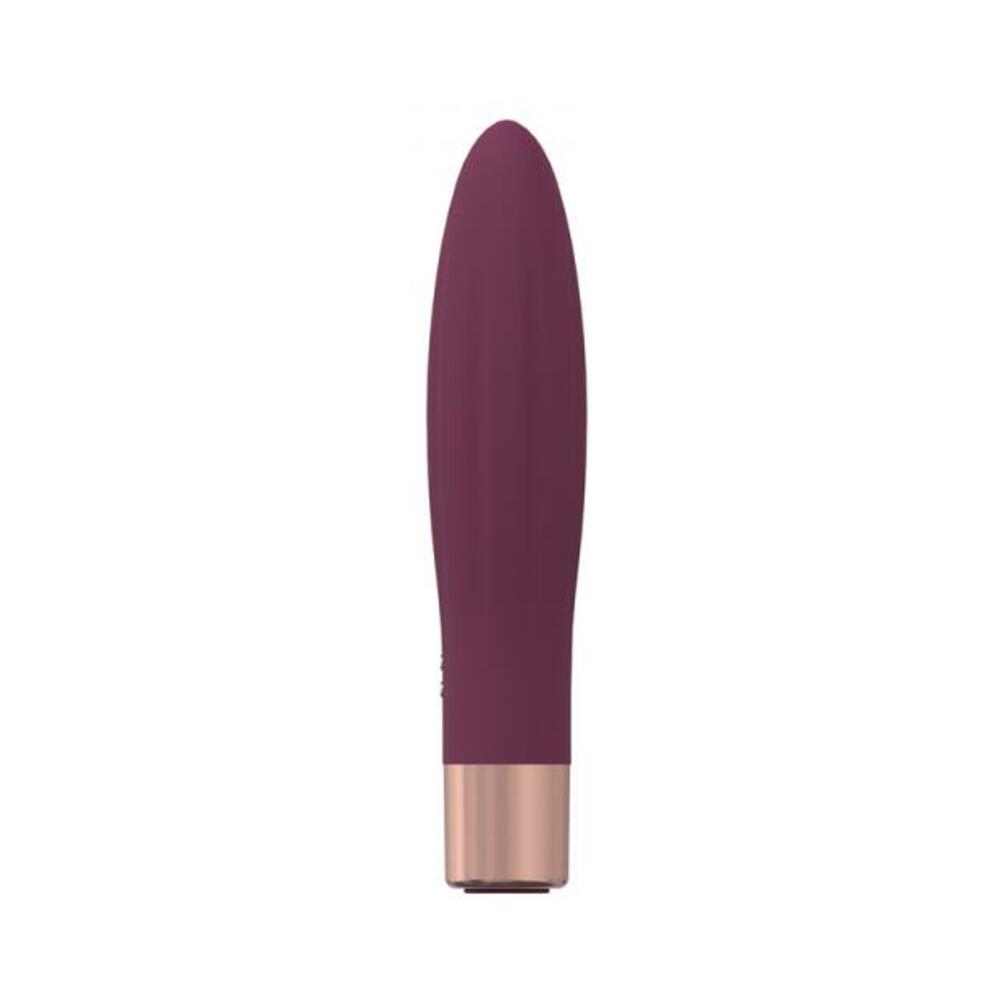 Loveline Fame 10 Speed Mini-vibe Silicone Rechargeable Waterproof Burgundy
