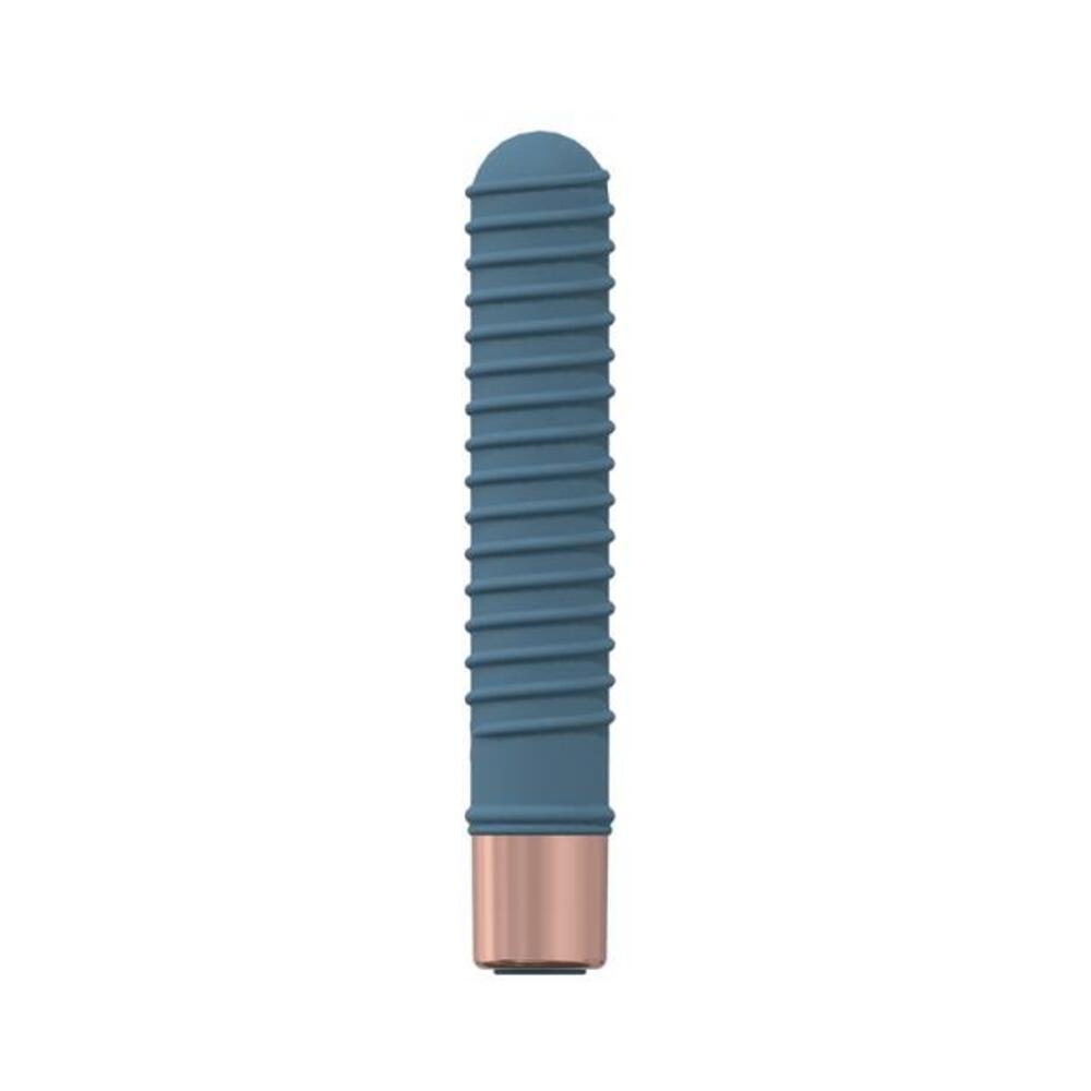 Loveline Poise 10 Speed Mini-vibe Silicone Rechargeable Waterproof Blue/grey