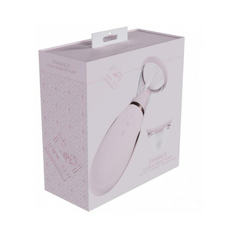 Pumped Enhance Automatic Rechargeable Vulva & Breast Pump Pink
