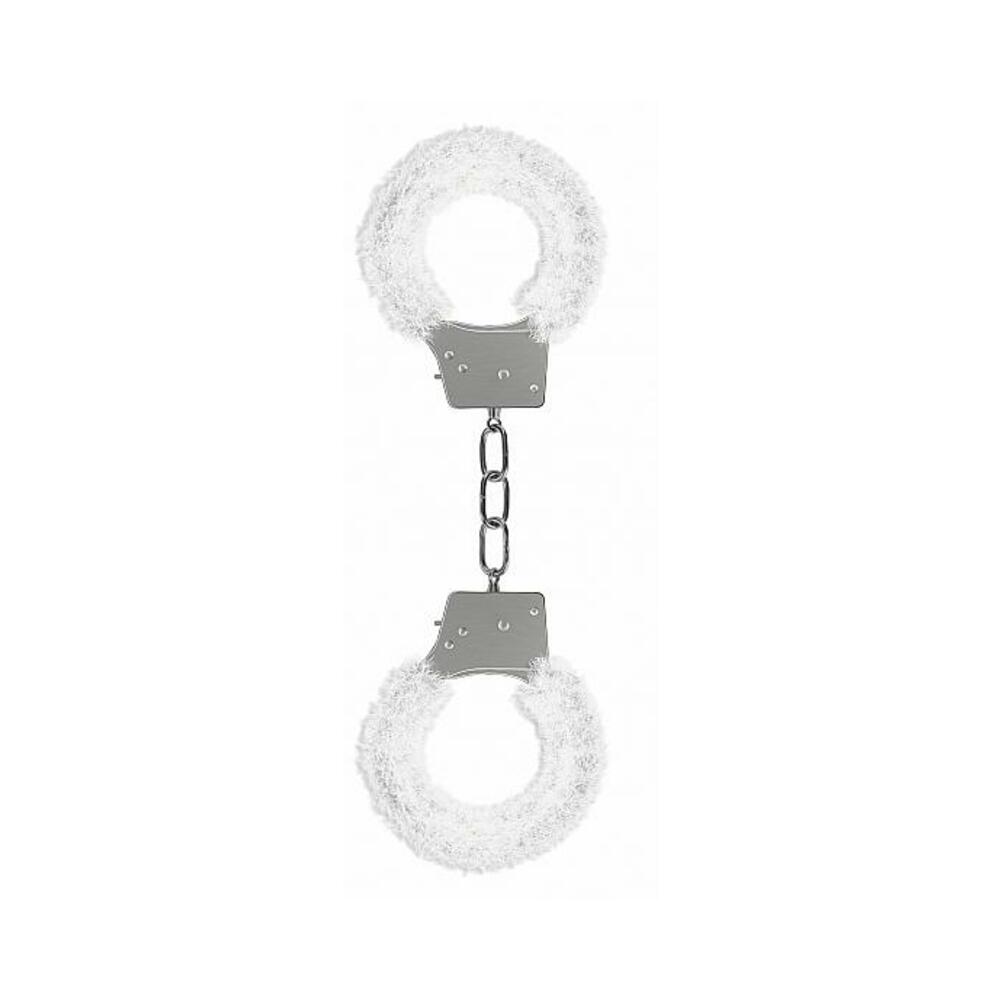 Ouch Beginners Handcuffs Furry White