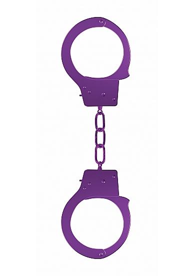 Ouch Beginners Handcuffs Metal Purple