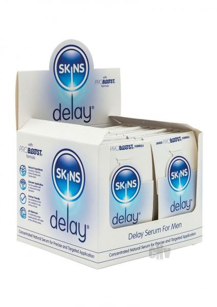 Skins Natural Delay Serum Foil 5ml 36pc With Pos