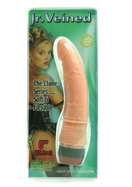 JR VEINED 6 INCH DONG FLESH