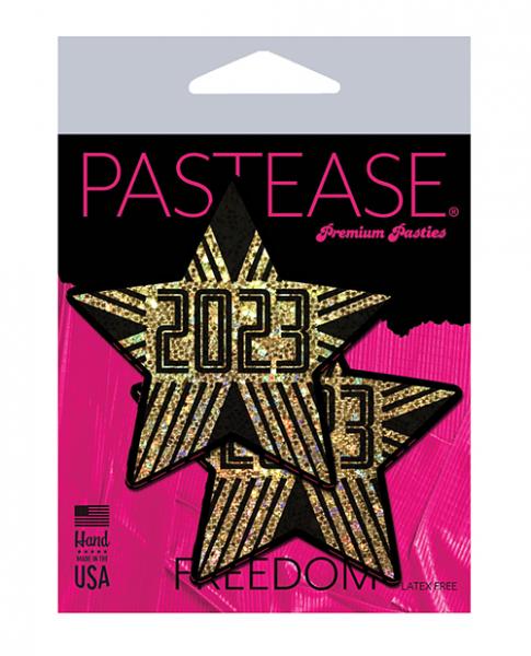 Pastease 2023 New Years Star - Gold O/s