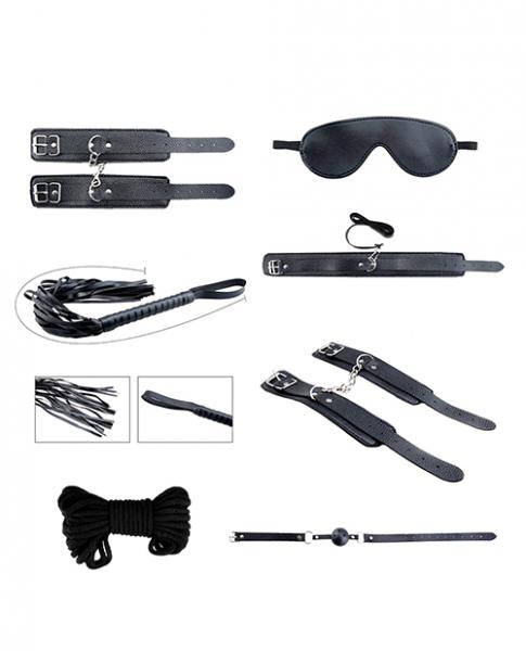 No Eta $$alive Secret Desires 8 Pc Bdsm Kit - Black